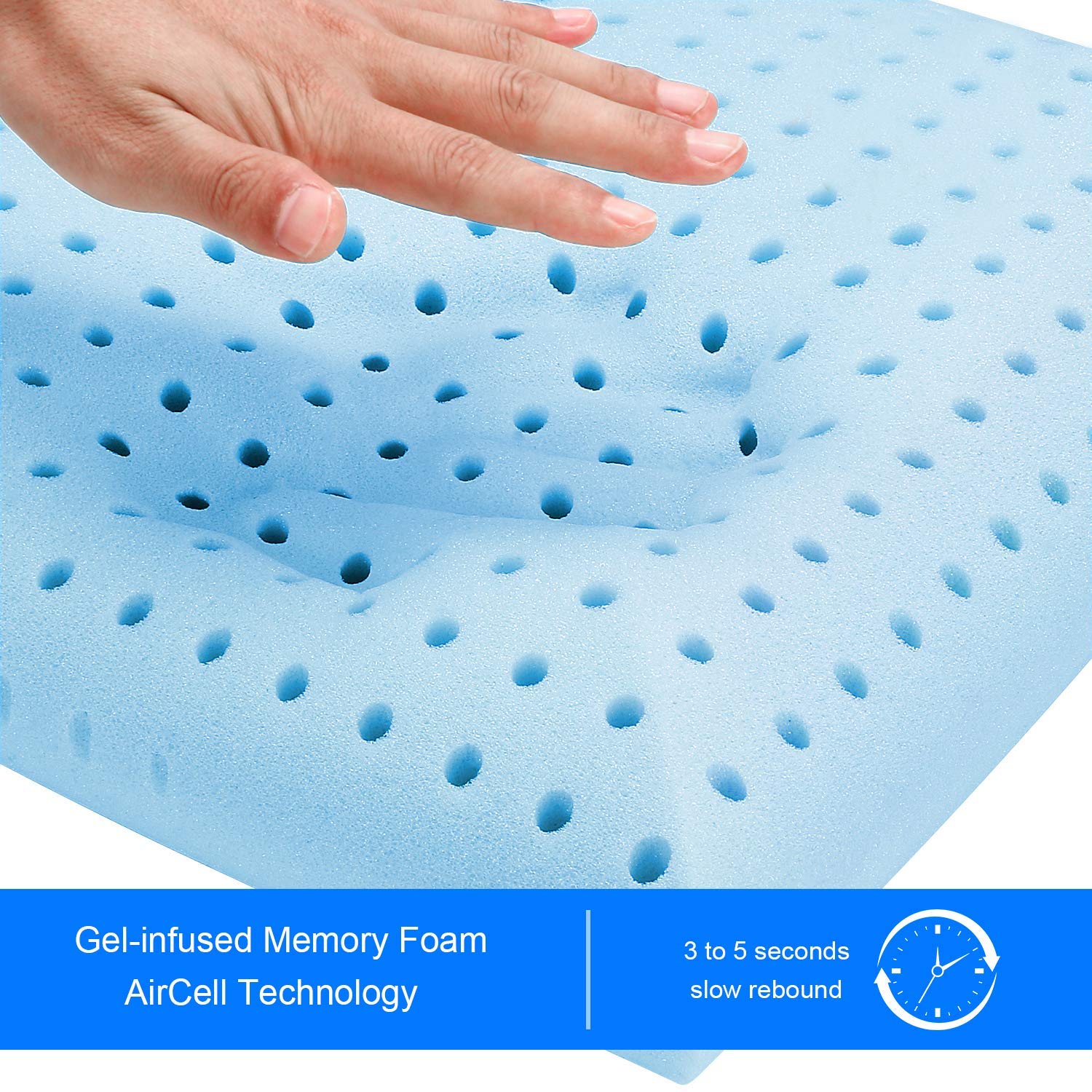 Milemont Memory Foam Pillow, Bed Pillow for Sleeping, Pillow for Neck