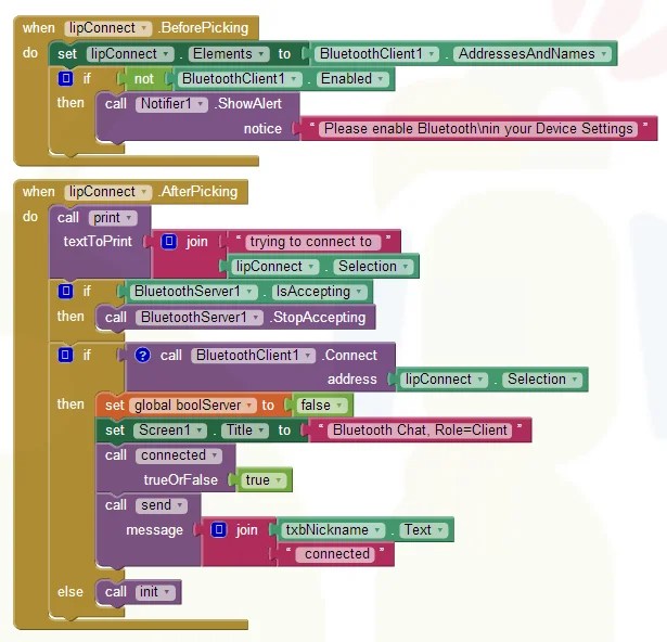 App Inventor Tutorials and Examples Bluetooth Chat Pura