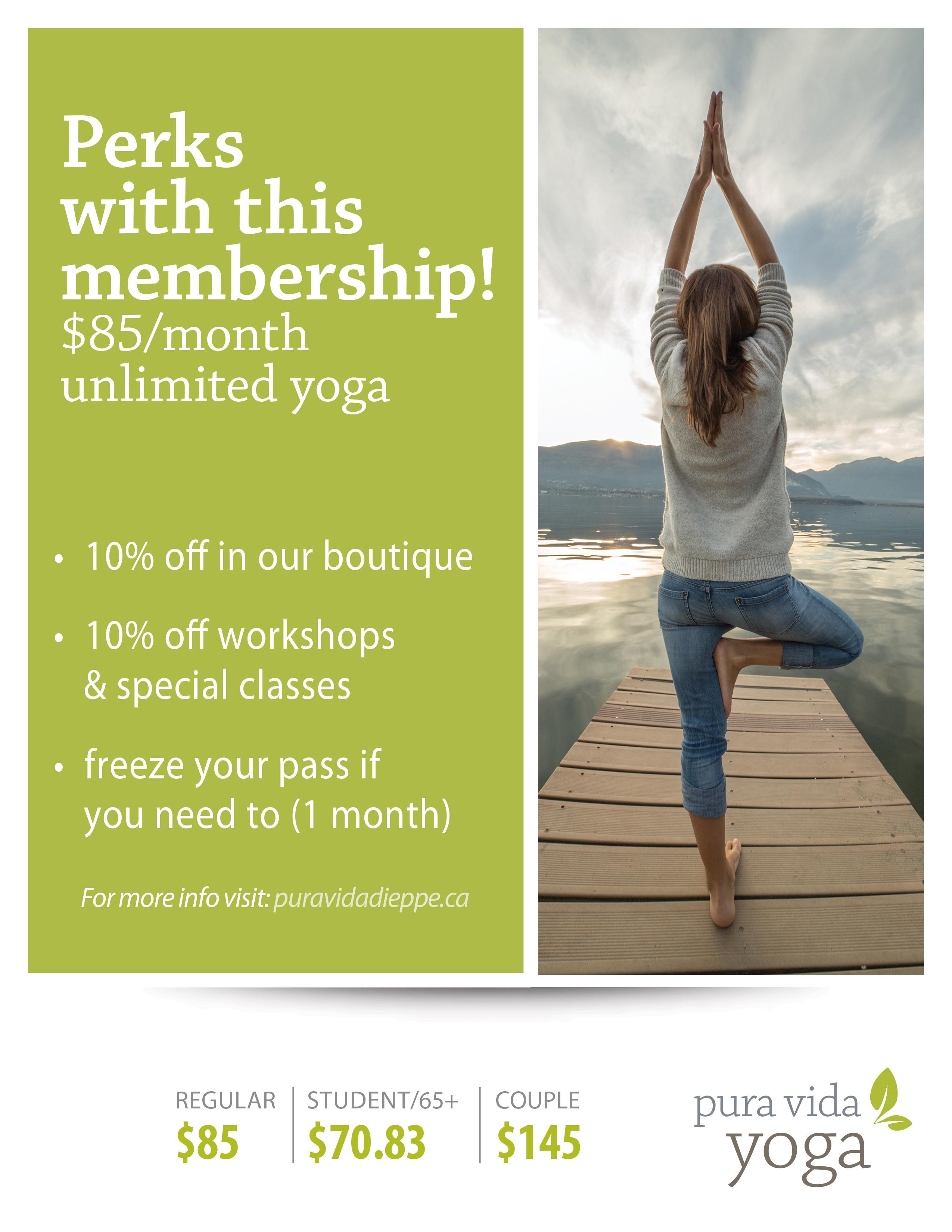 Starting September 1st... Pura Vida Yoga Dieppe