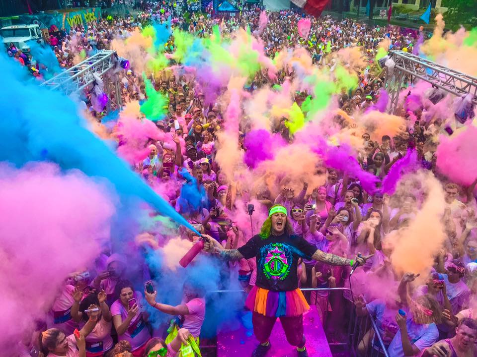 Neon Color Powder Retro 80's Party/Event PrePackaged Bulk & Packets PurColour
