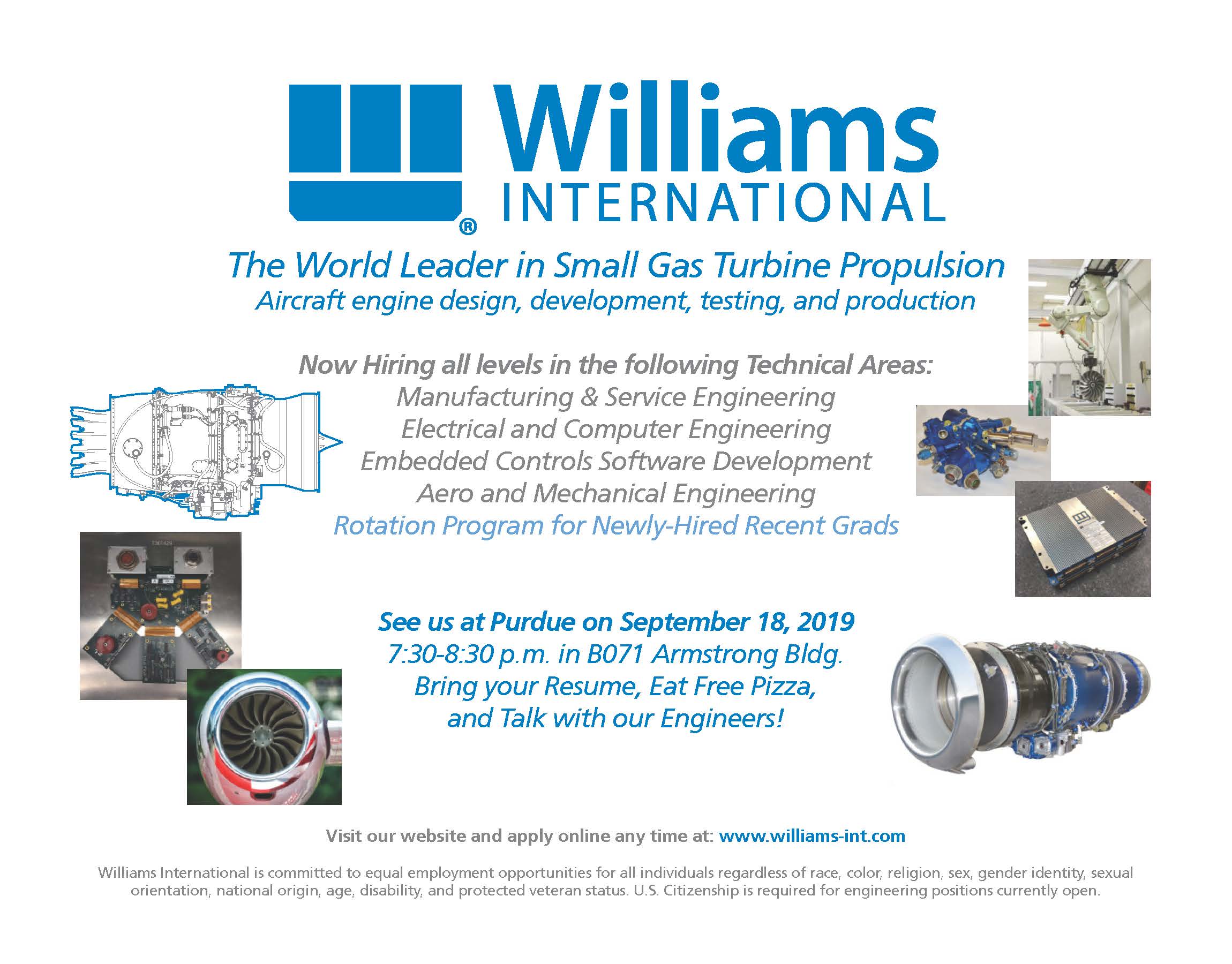 Williams International Information Session Undergraduate Blog