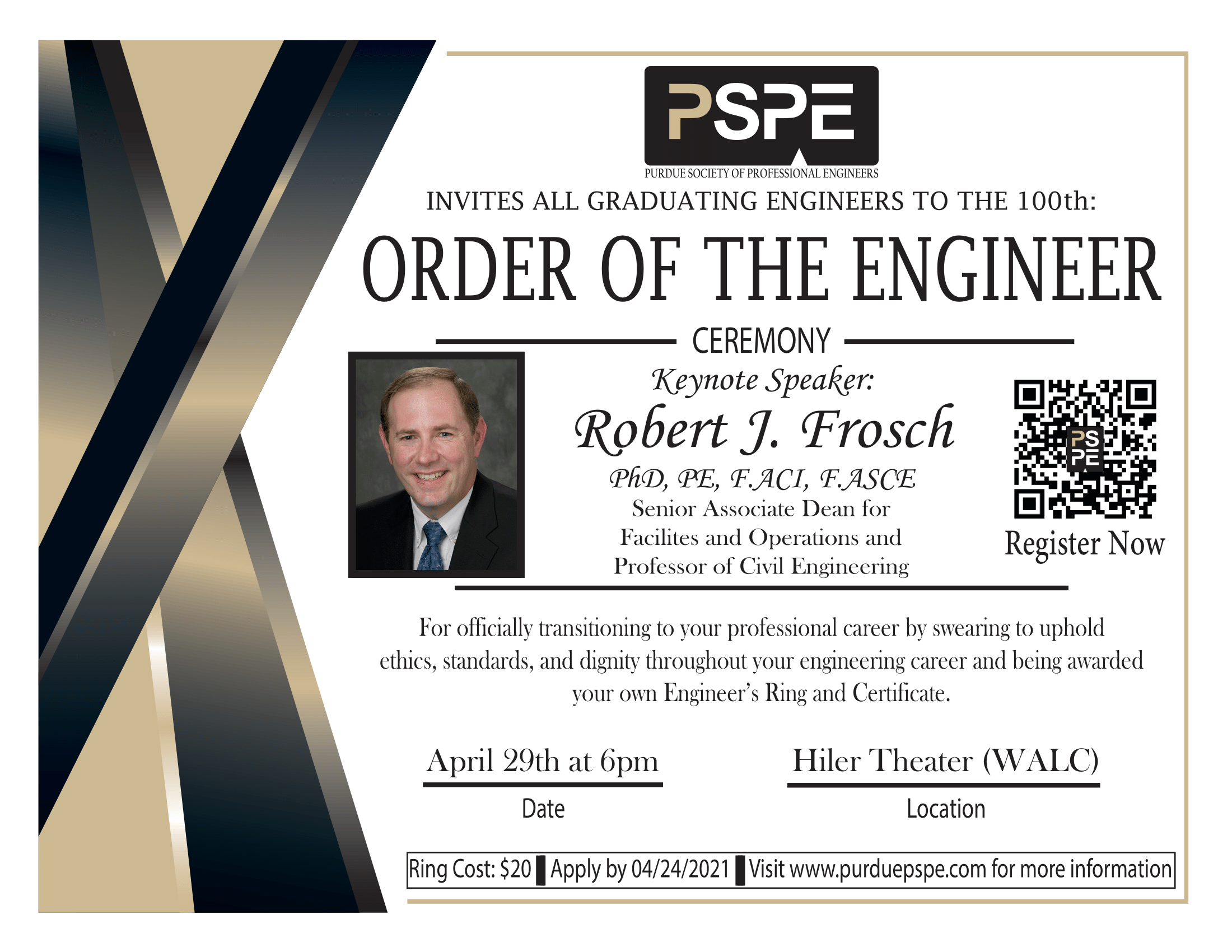 Order of the Engineer April 29th at 6PM Undergraduate Blog