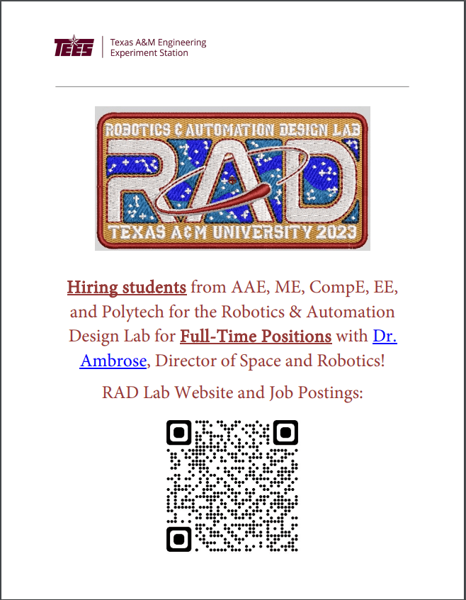 Texas A&M Job Opportunity