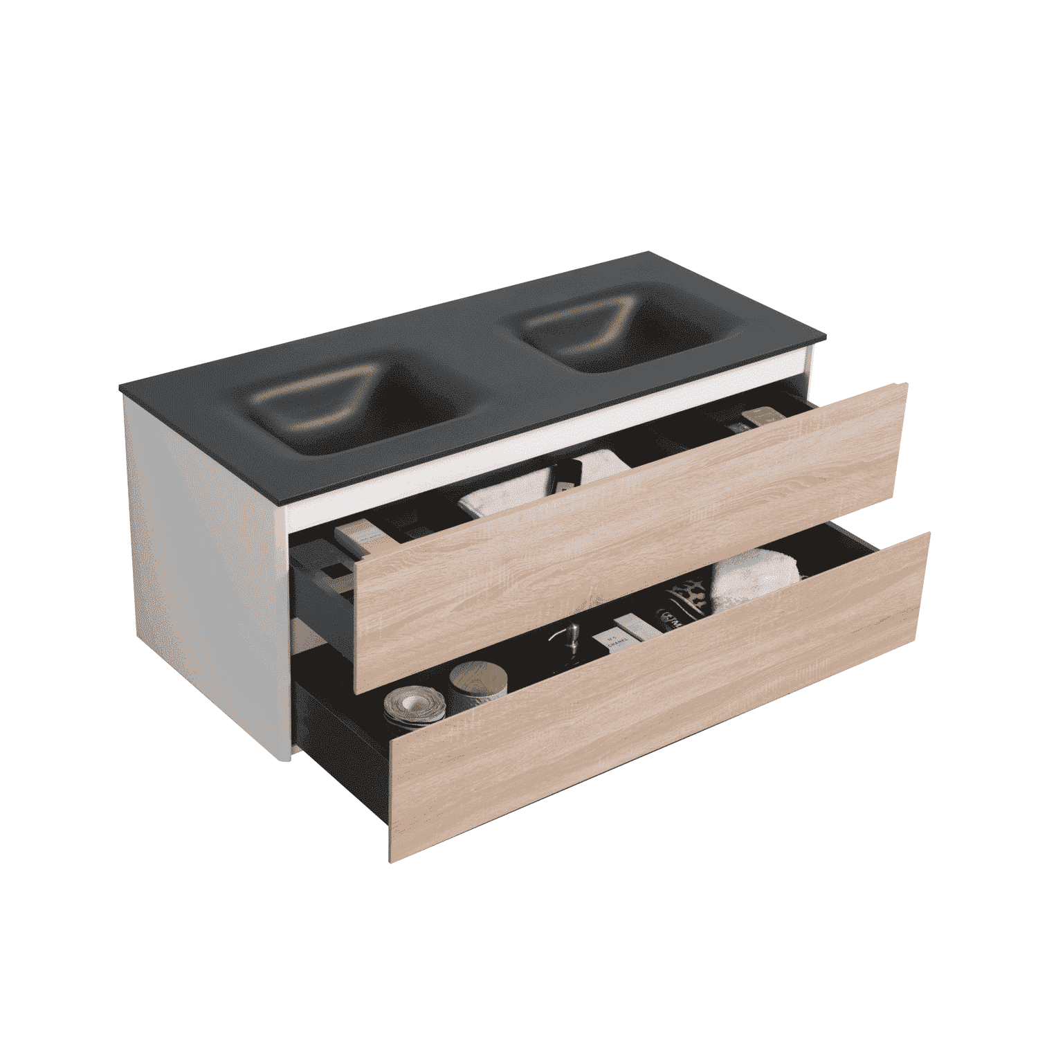 Cyprus bathroom vanity 48" pale oak PureDesign