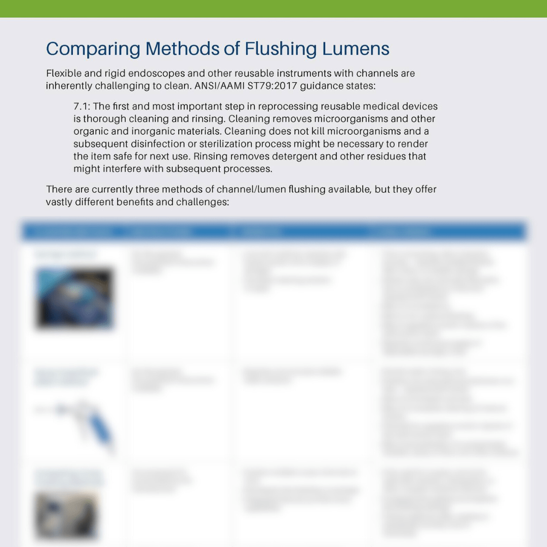 Comparing Flushing Methods Pure Processing