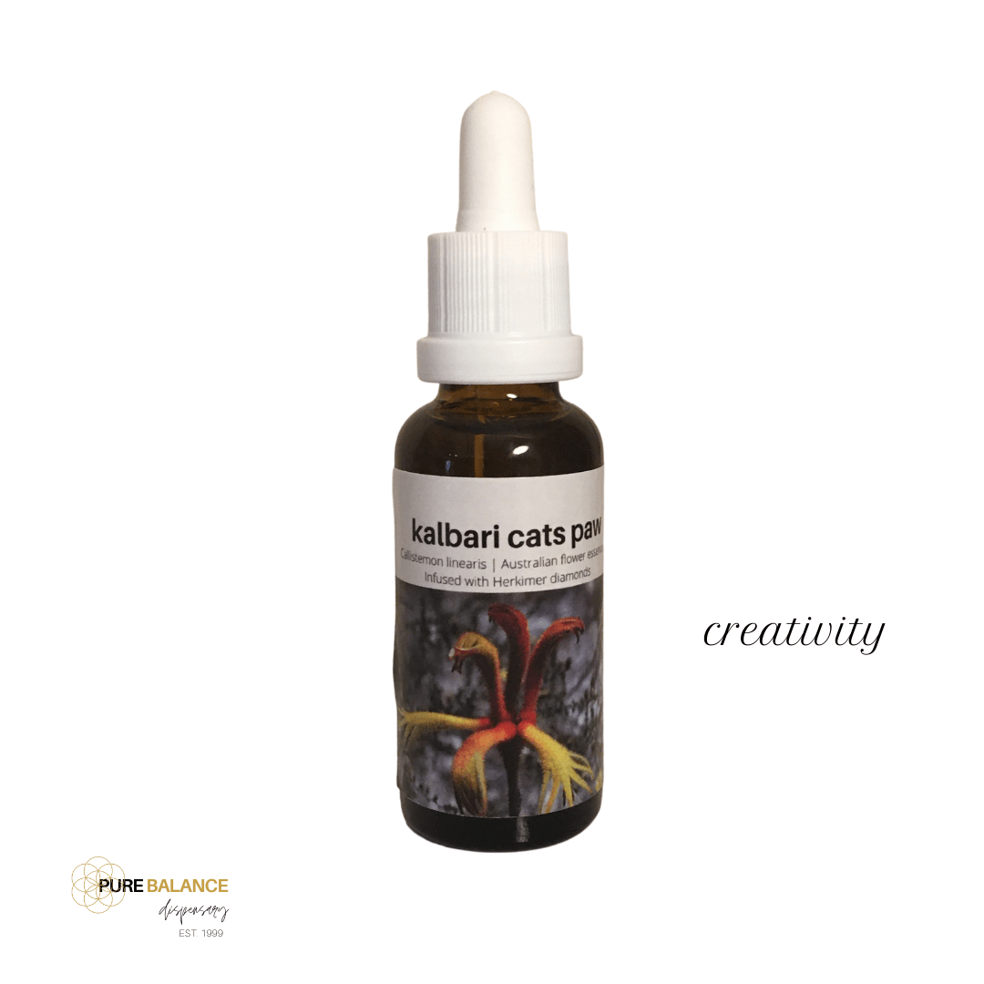 Kalbari Cat's Paw Flower Essence with Herkimer Diamonds