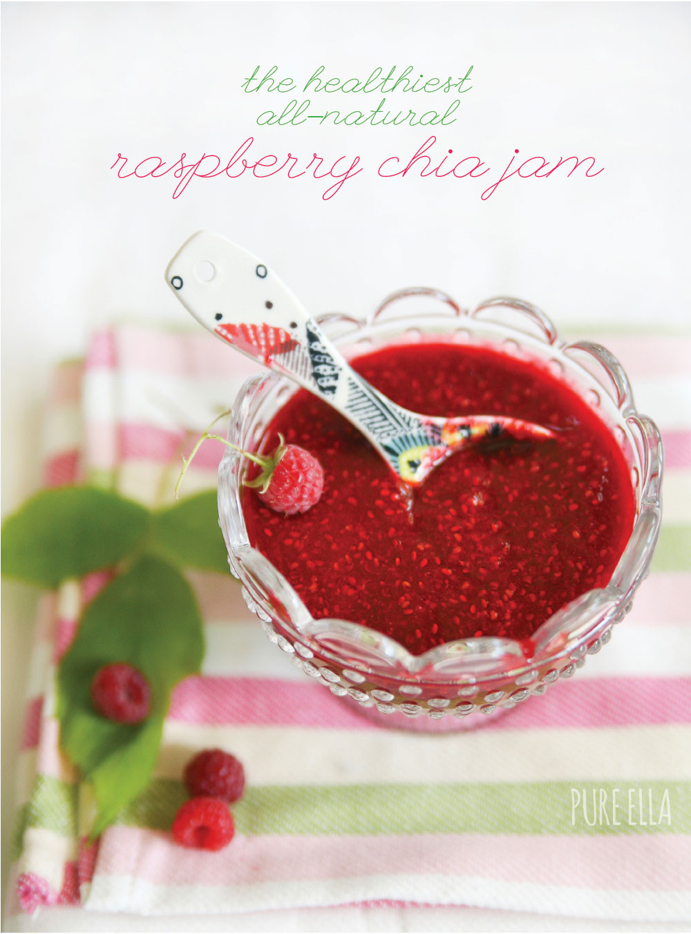 Raspberry Chia Jam the most delicious and healthiest jam ever!