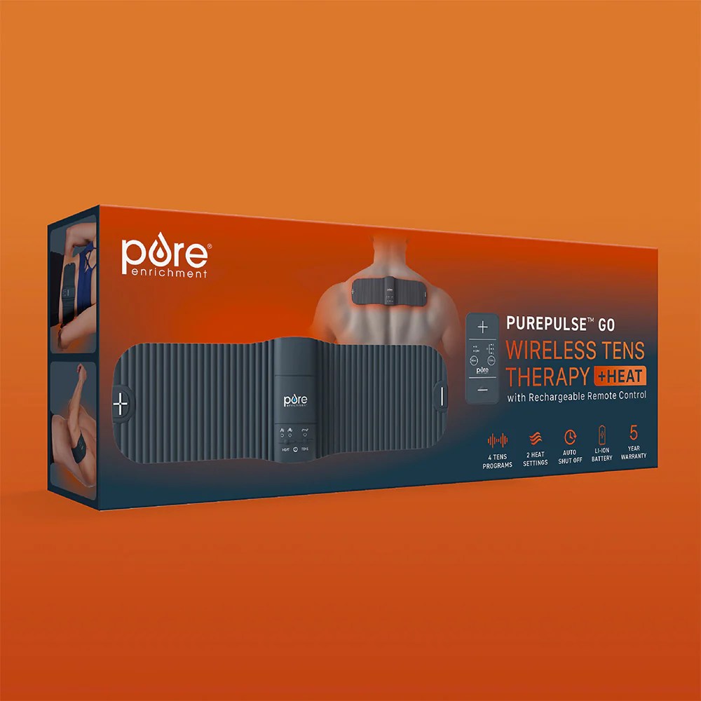 PurePulse Go™ Wireless TENS Therapy + Heat Pure Enrichment®