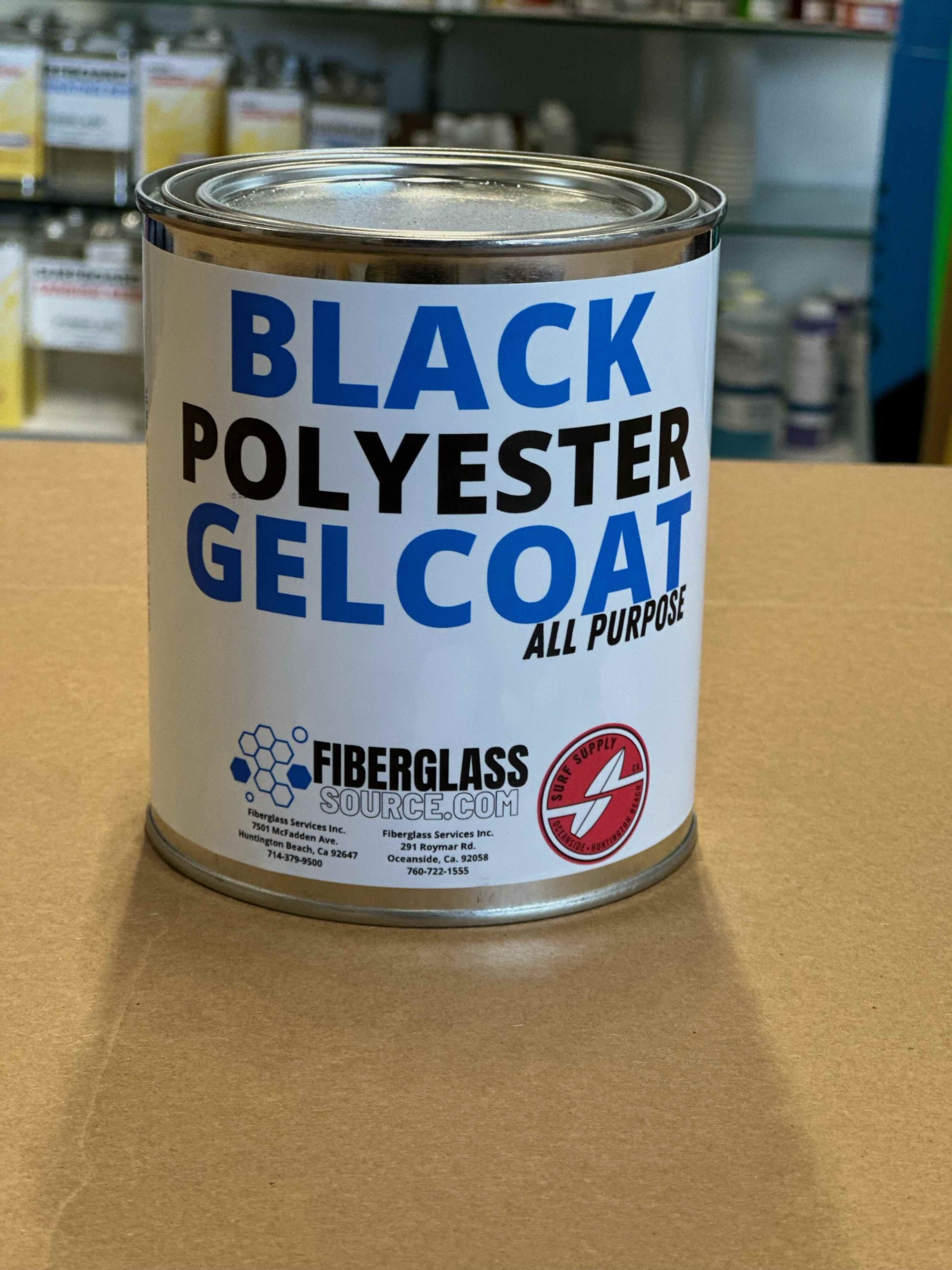 Black Marine Gel Coat 1 Quart PureGlass