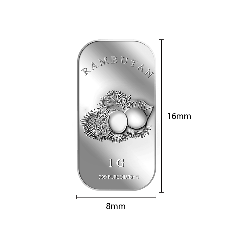 1g Rambutan Silver Bar Buy Gold Silver in Singapore Buy Silver