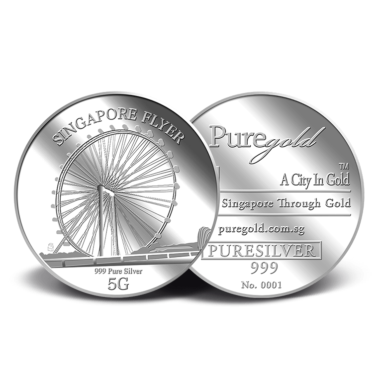 5g SG Flyer Silver Medallion Buy Gold Silver in Singapore Buy Silver Singapore Online Gold