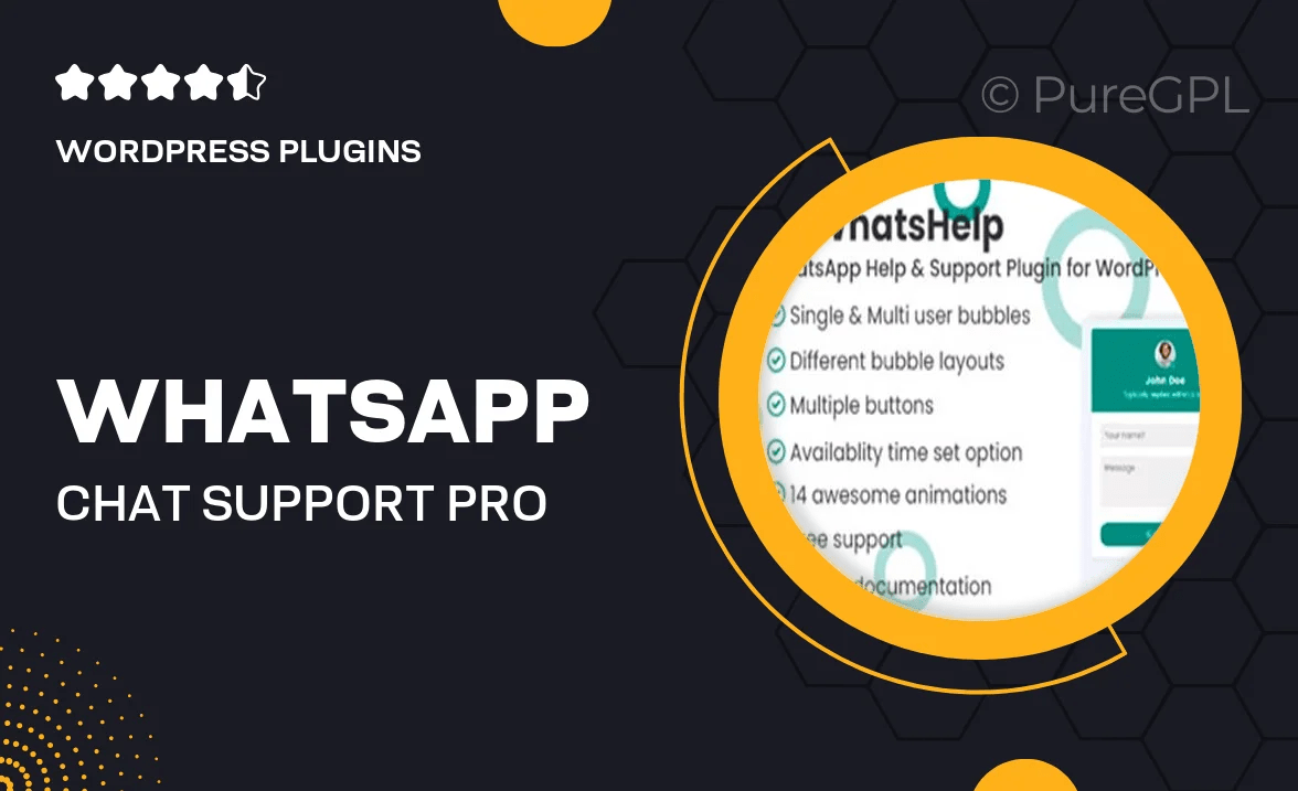 WhatsApp Chat Support Pro WordPress Plugin