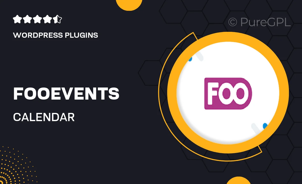 FooEvents Calendar FooEvents Calendar