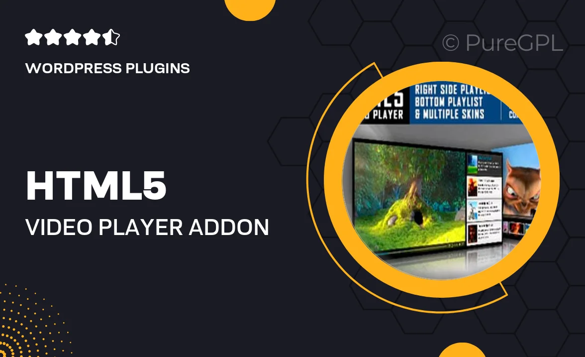 HTML5 Video Player Addon for WPBakery Page Builder