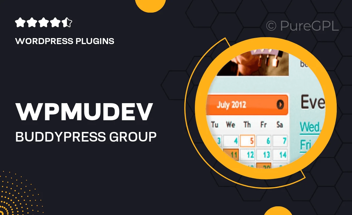 Wpmudev BuddyPress Group Calendar