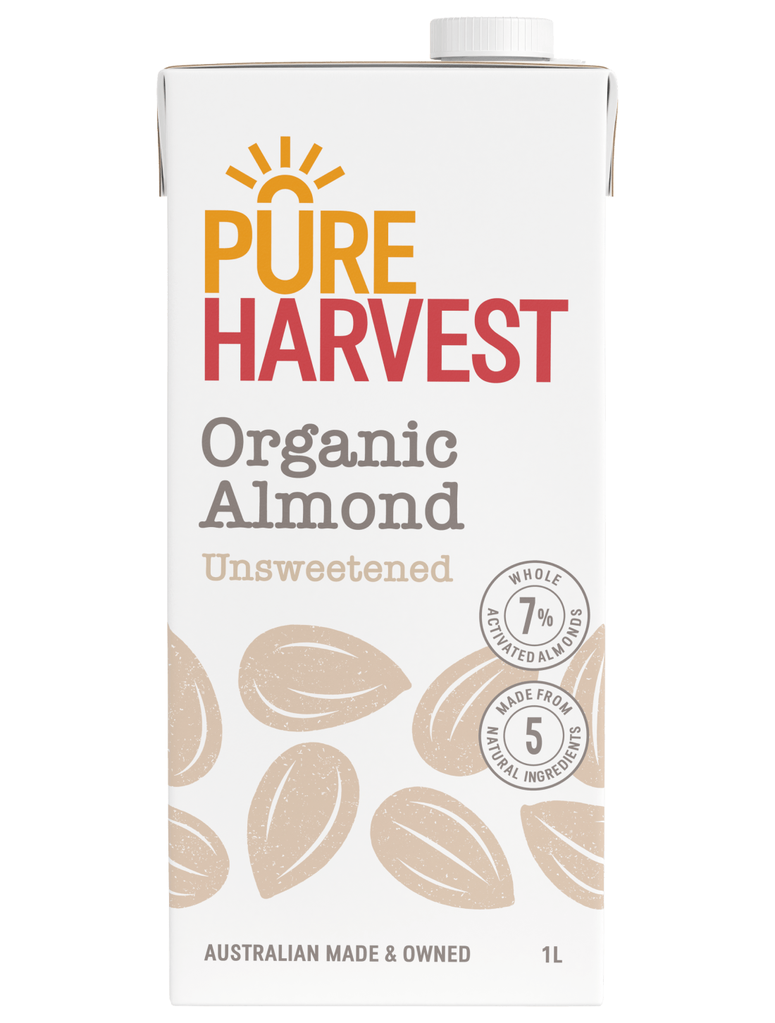Organic Almond Milk Unsweetened PureHarvest