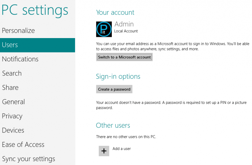 What's the difference between a Microsoft account vs. local account in