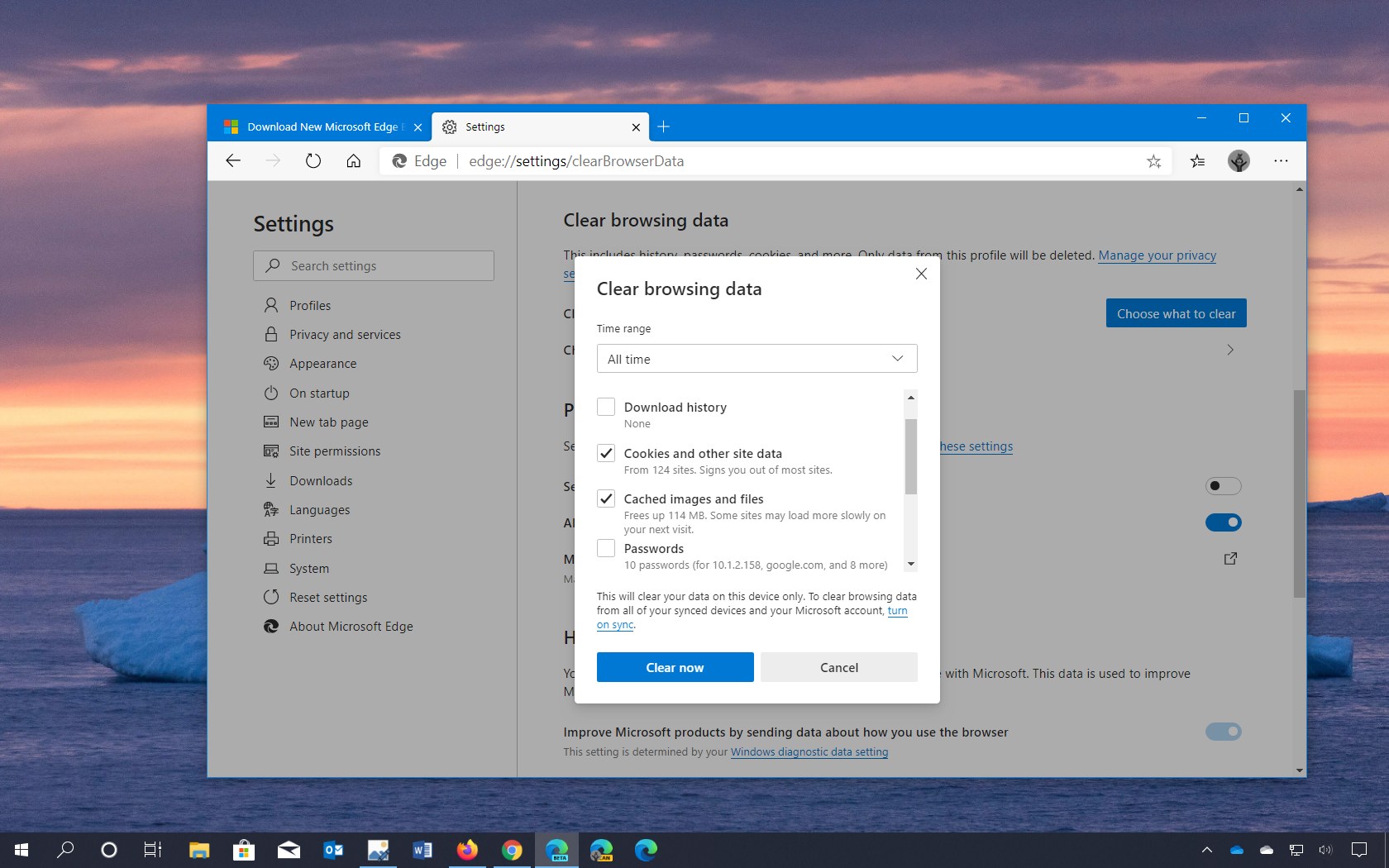 How to clear cache on Microsoft Edge Chromium and legacy Pureinfotech