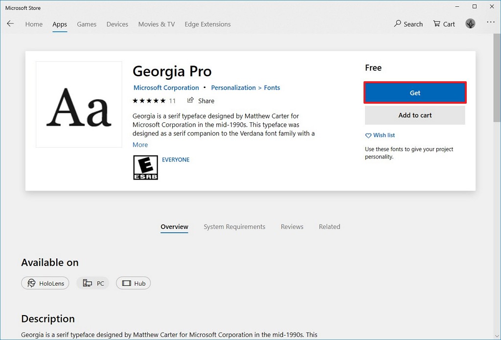 How to install a new font family on Windows 10 • Pureinfotech