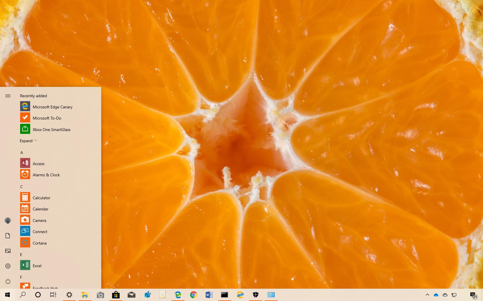 Rhymes with Orange theme for Windows 10 (download) Pureinfotech
