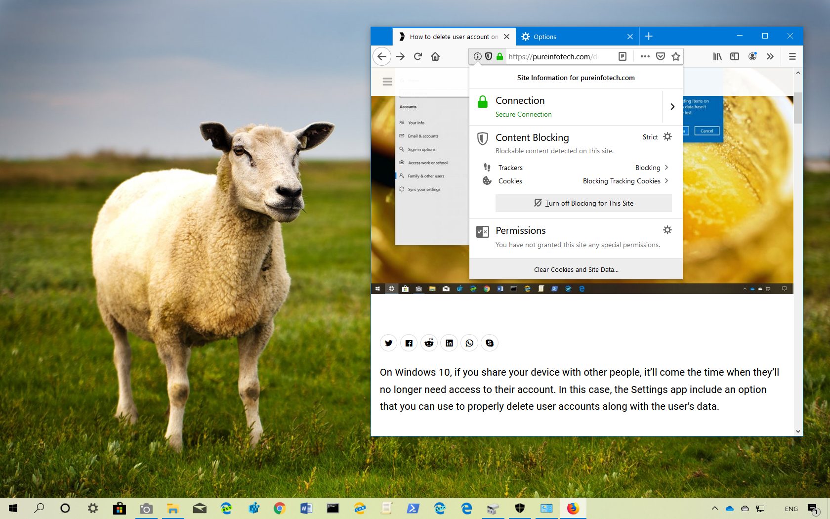 How to disable ‘Content Blocking’ per website in Firefox • Pureinfotech