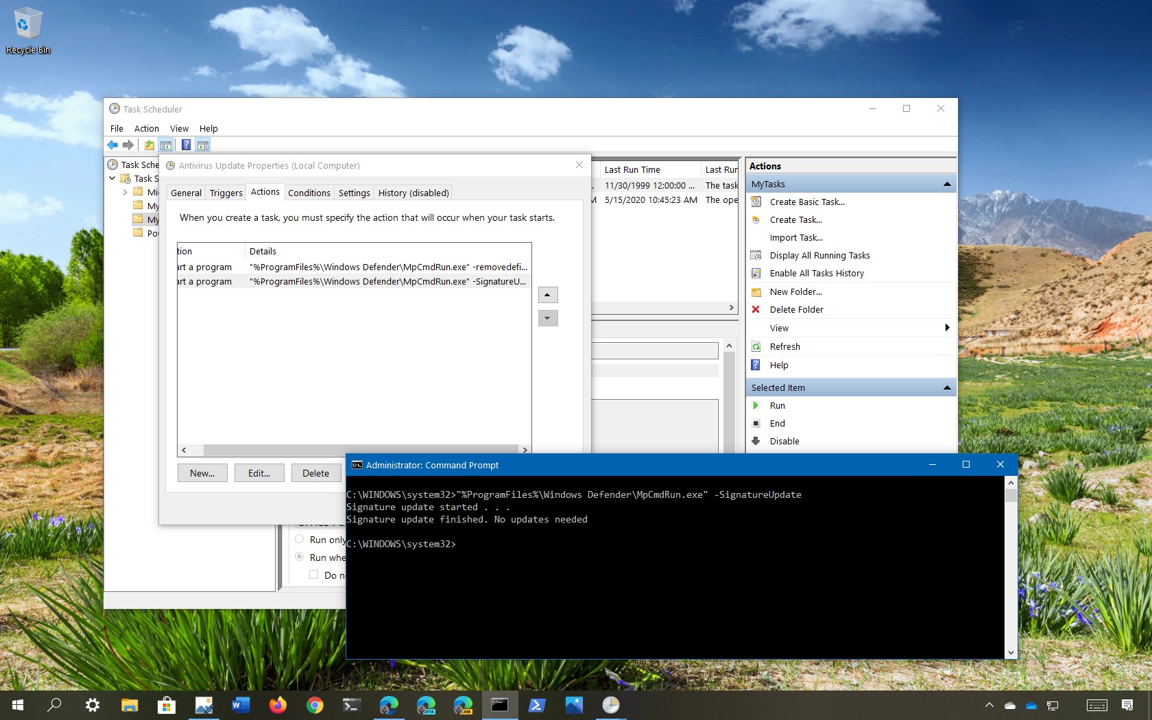 How to update Microsoft Defender Antivirus definitions on schedule