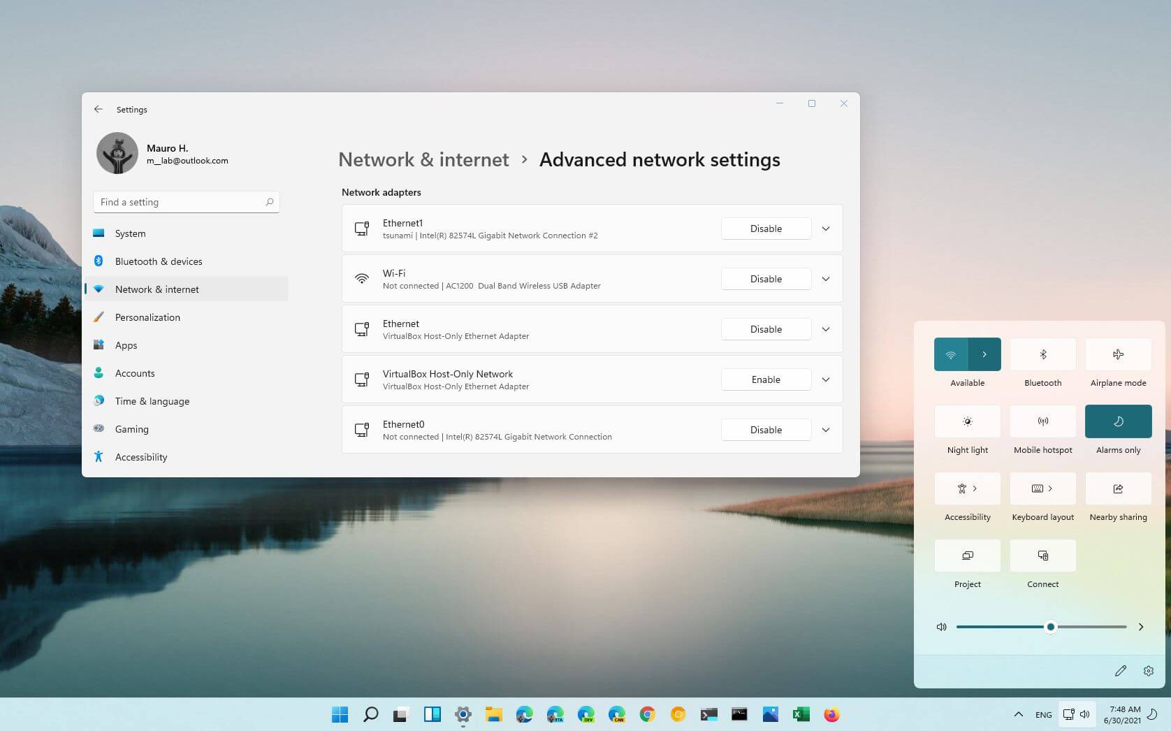 How to disable WiFi or network adapter on Windows 11