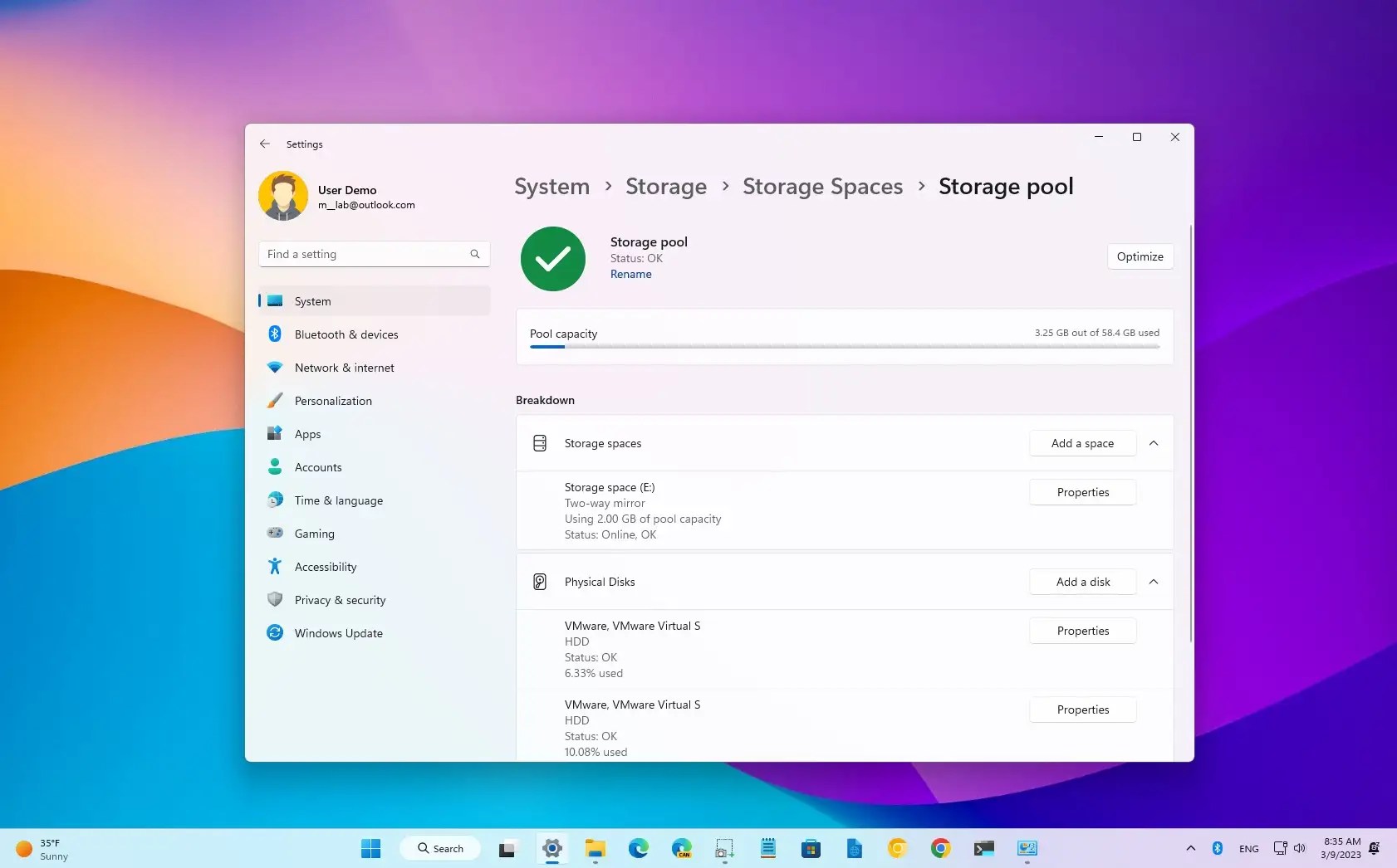 How to create pool on Storage Spaces for Windows 11 Pureinfotech