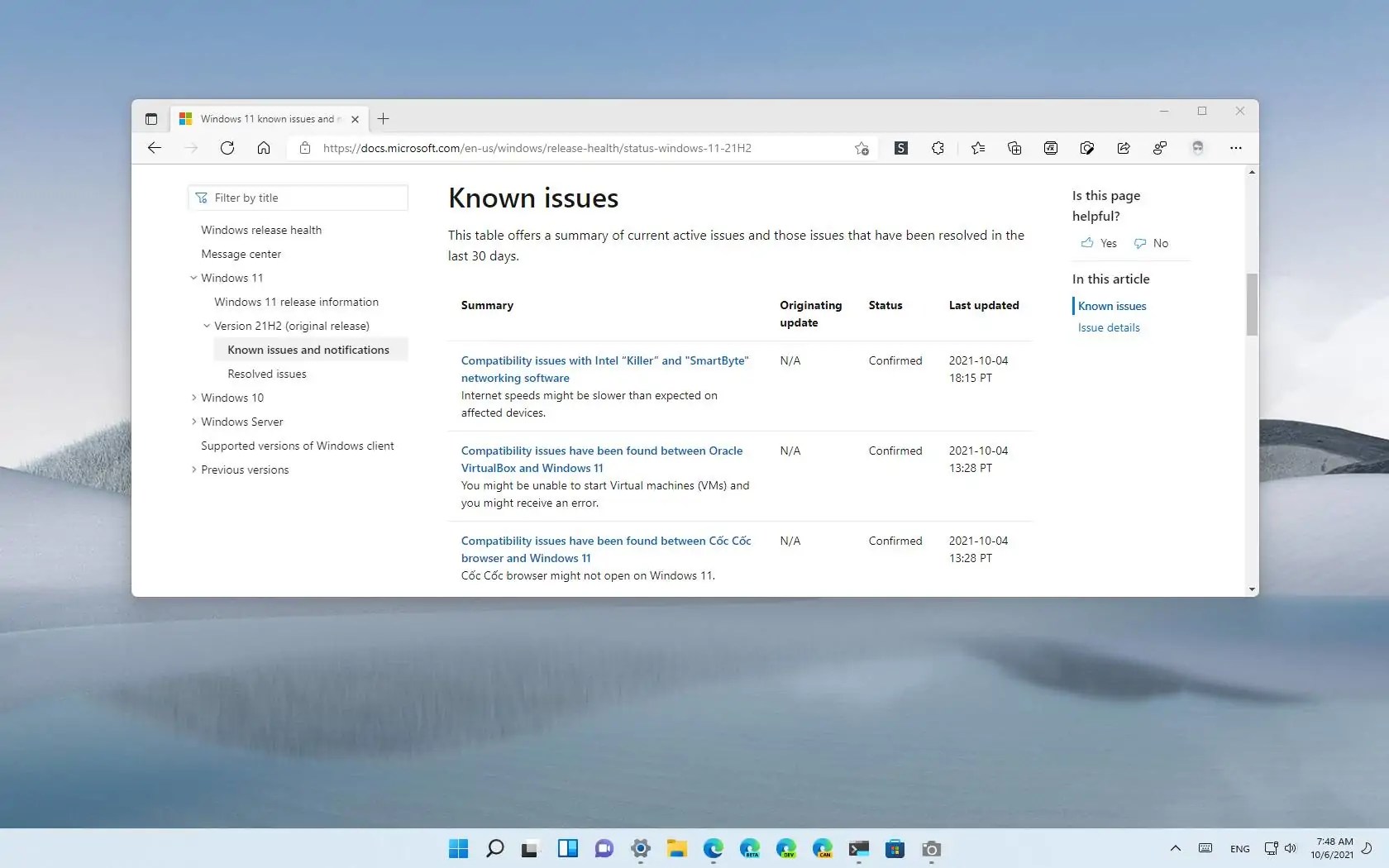 Windows 11 known issues blocking upgrade Pureinfotech