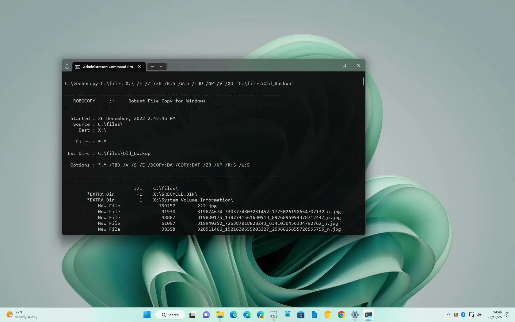 How to exclude files and folders copy using Robocopy on Windows 11, 10