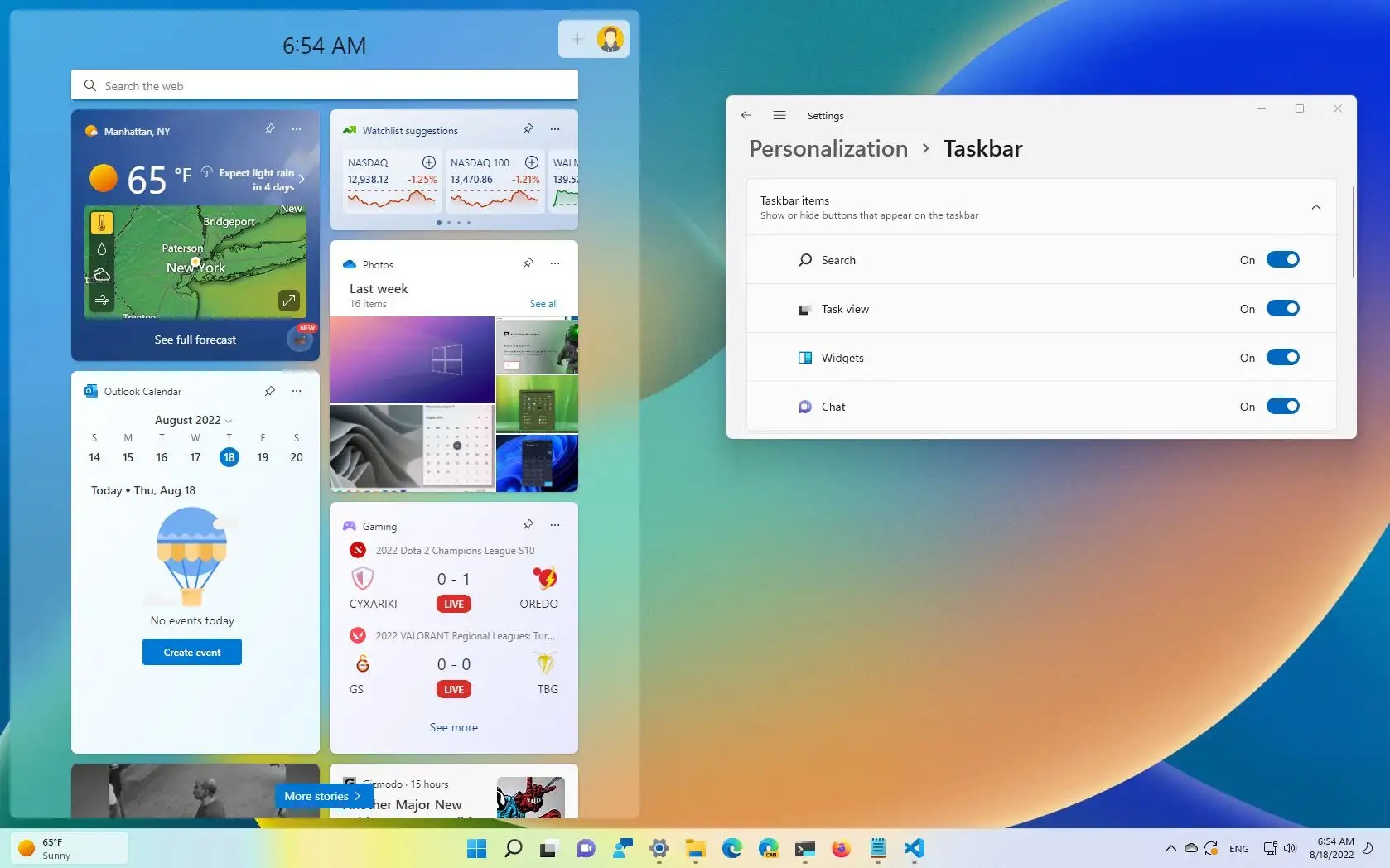 How to remove Taskbar Widgets icon on Windows 11 Pureinfotech