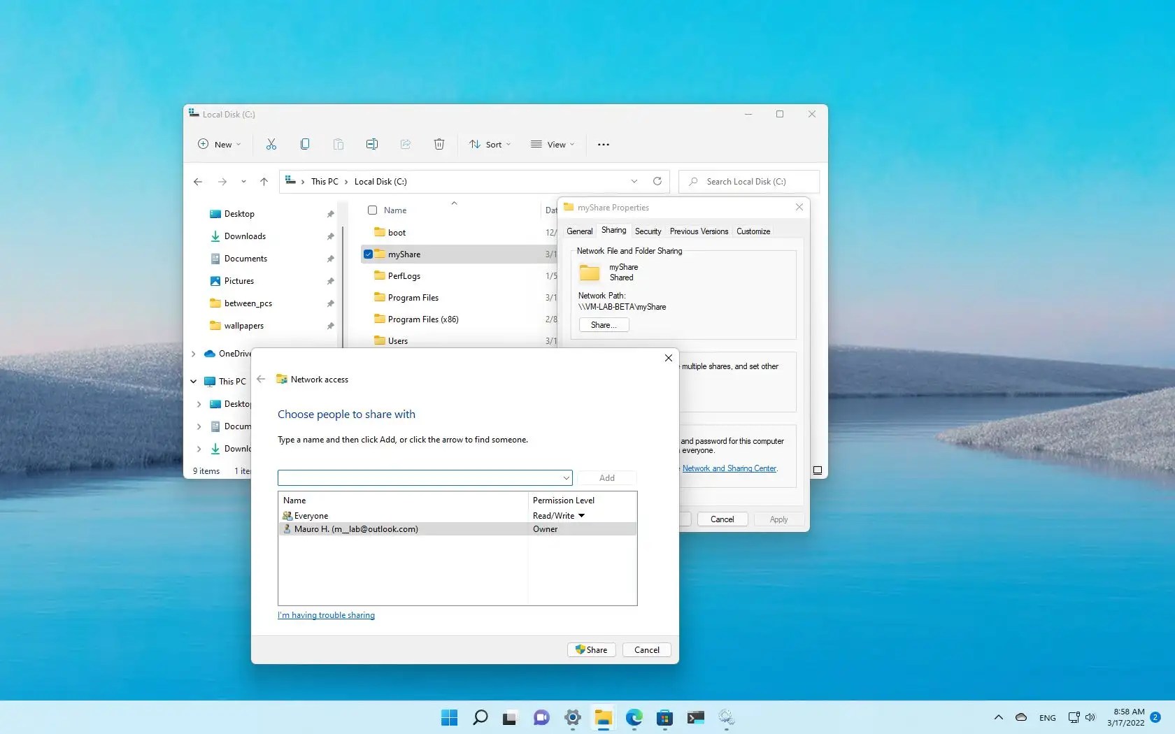 How to share files on Windows 11 Pureinfotech