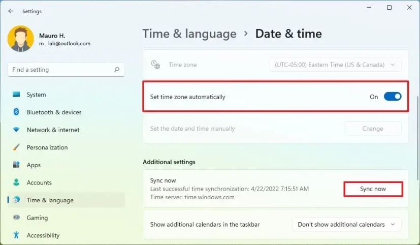 How to change time zone on Windows 11 - Pureinfotech