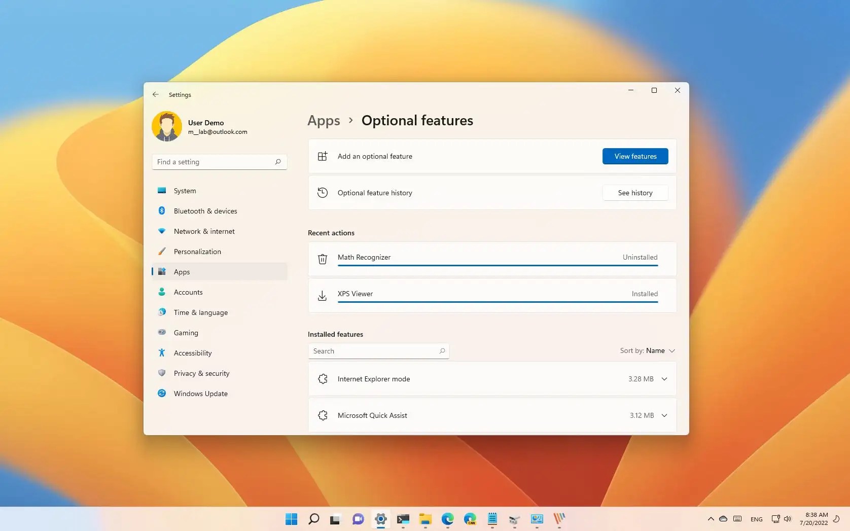 How to install Optional Features on Windows 11 Pureinfotech