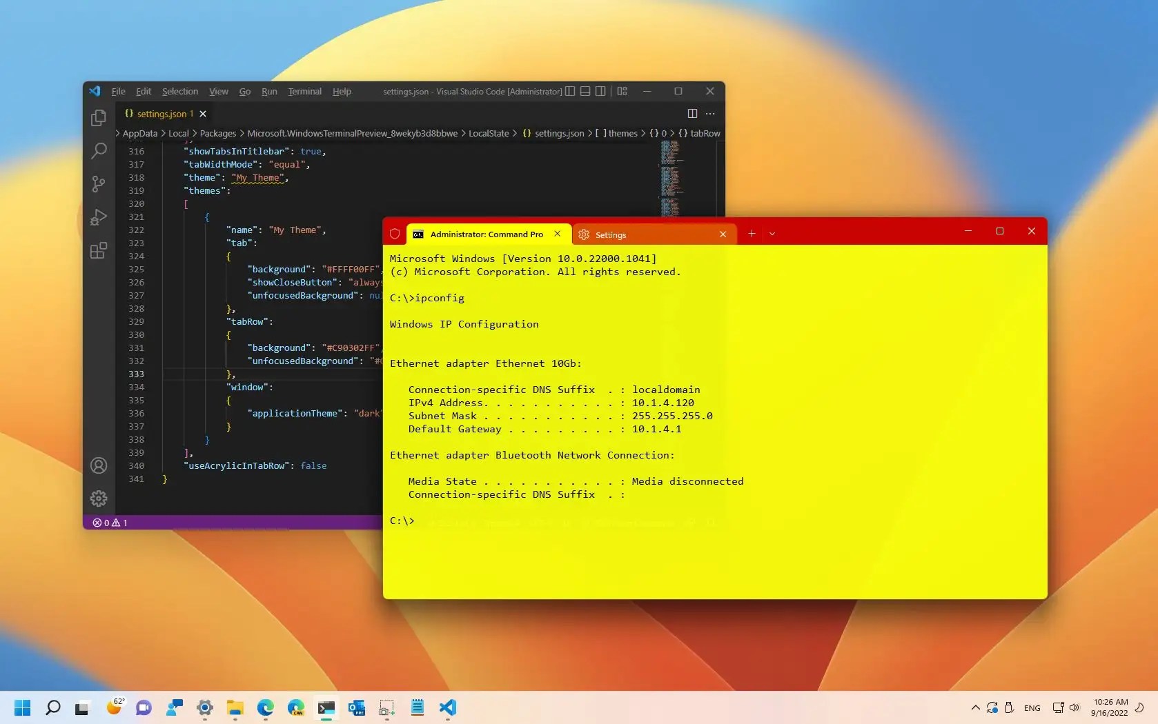 How to create custom theme for Windows Terminal Pureinfotech