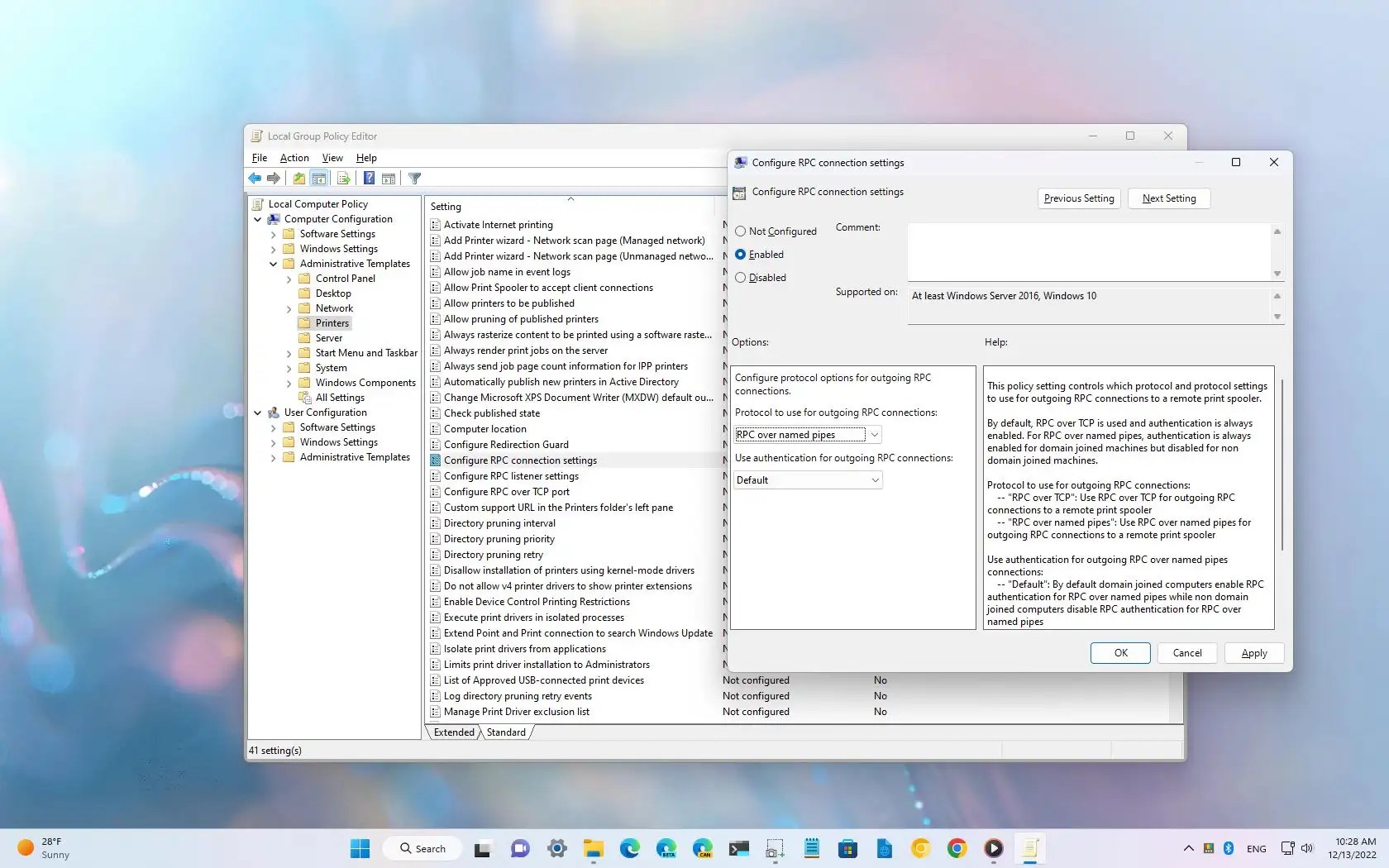 Windows 11 22H2 changes to RPC over TCP for network printing Pureinfotech