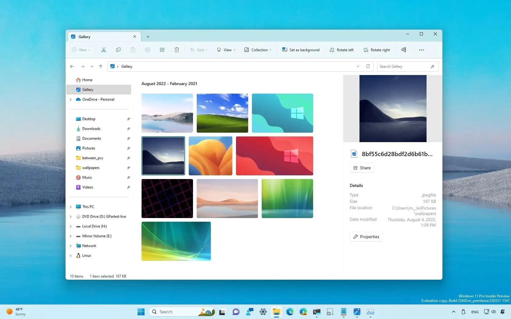 How to enable new Gallery view for File Explorer on Windows 11