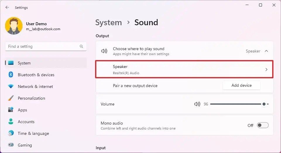How to change audio balance levels on Windows 11 Pureinfotech