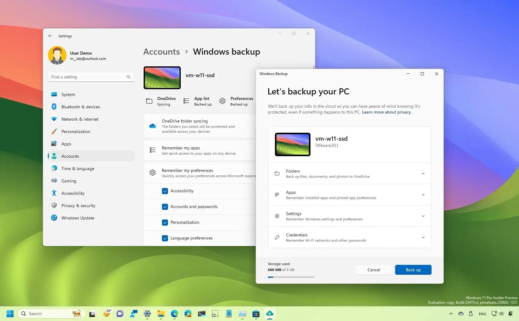 How to create cloud backup on Windows 11 Pureinfotech