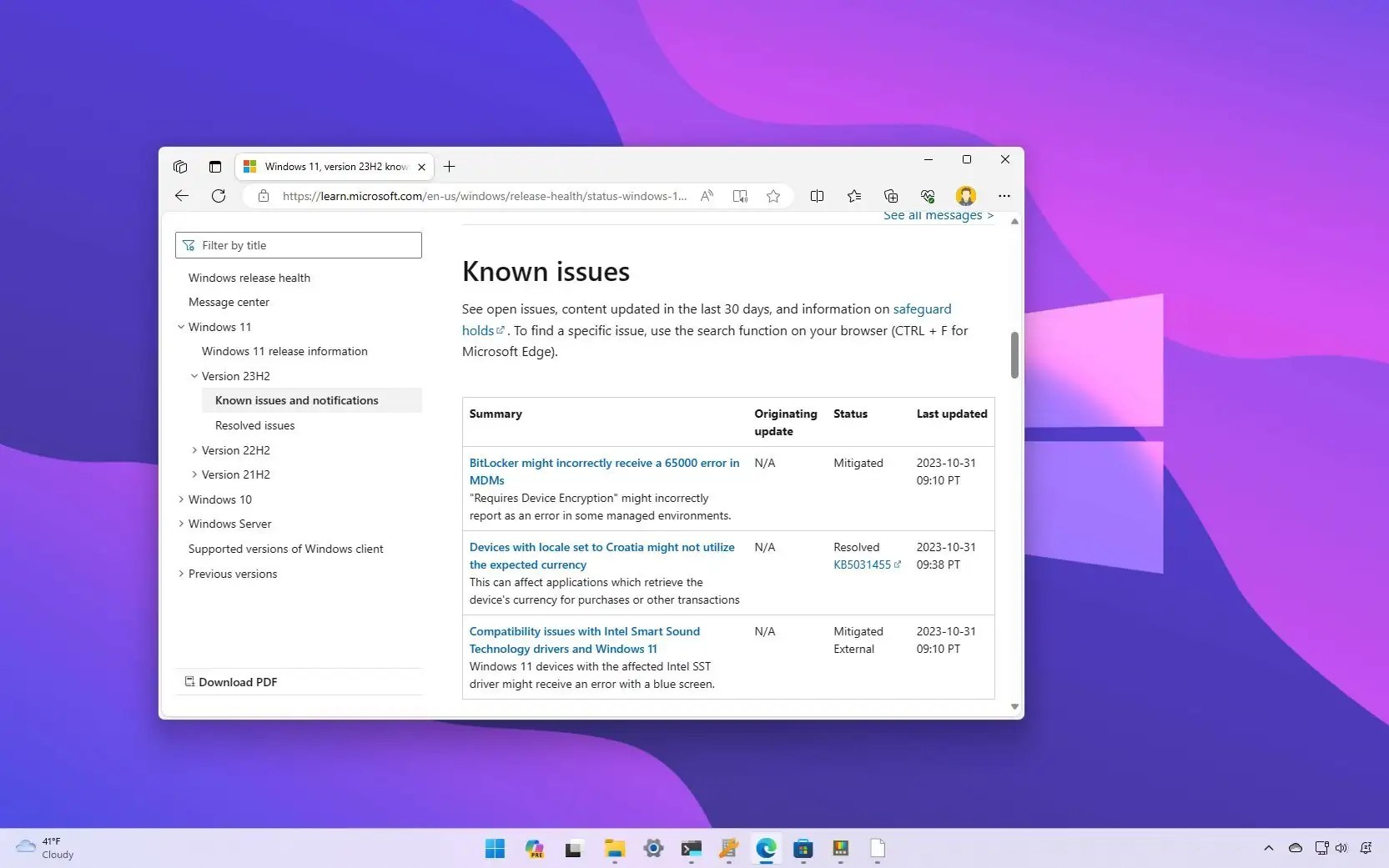 Windows 11 23H2 known issues blocking upgrade Pureinfotech