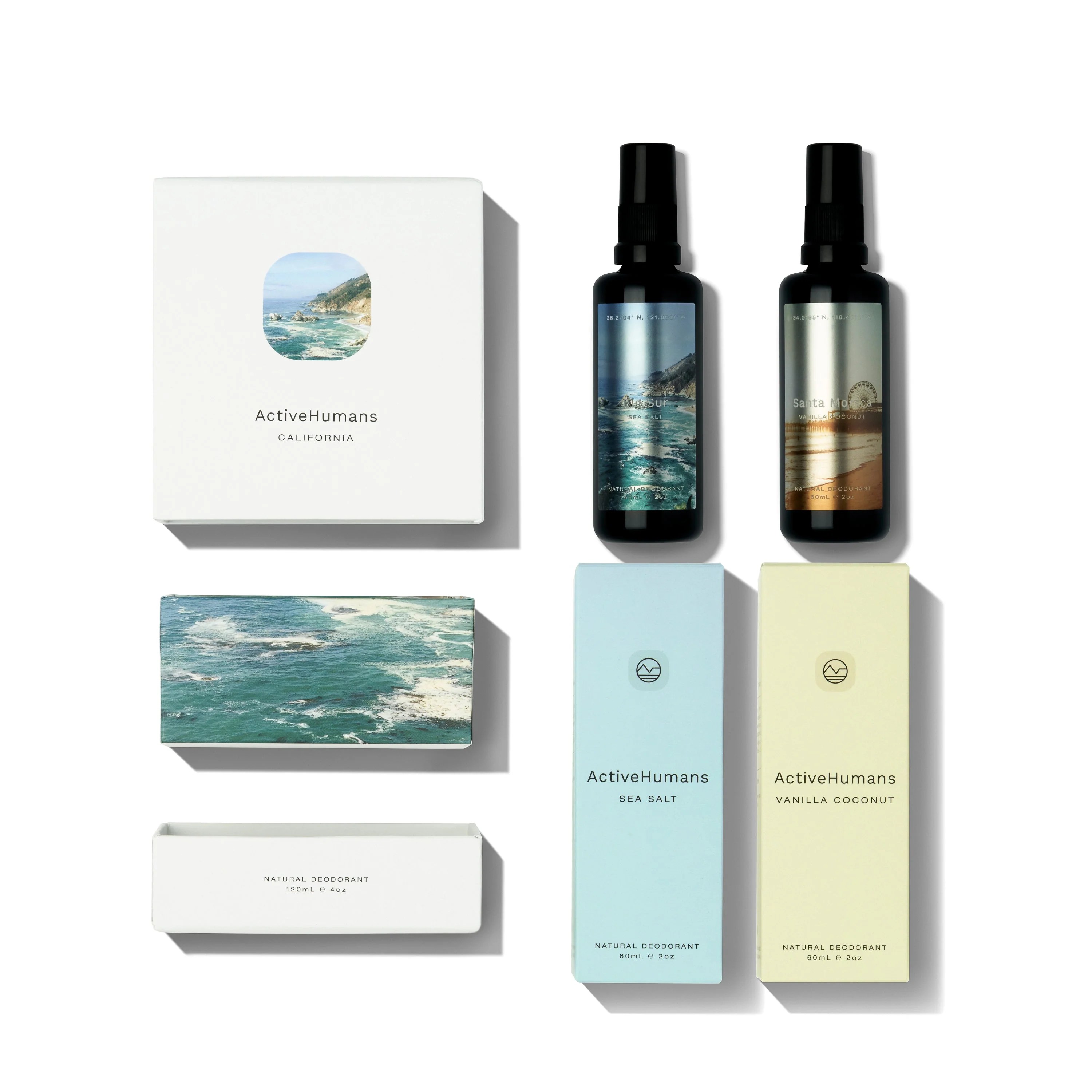 Active Humans California (Sea Salt, Vanilla Coconut) 120ml Pure