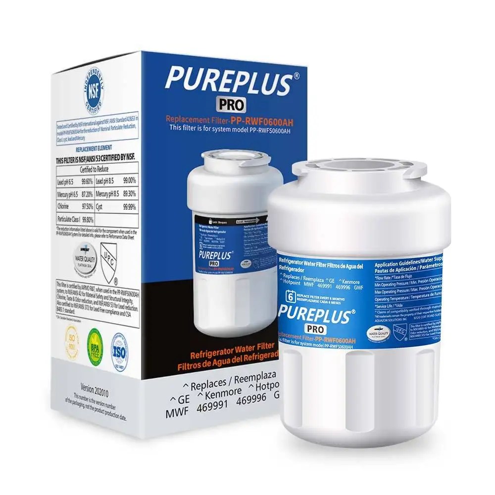 GE MWF Smart Refrigerator Water Filter FMG1, RWF1060 PurePlus Filter