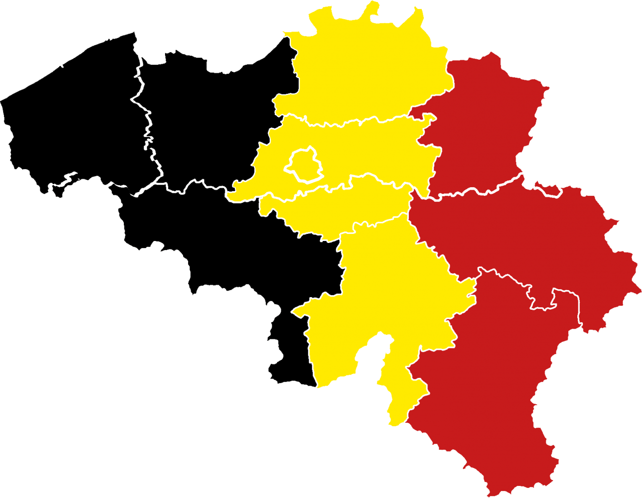 Belgium Regions Map