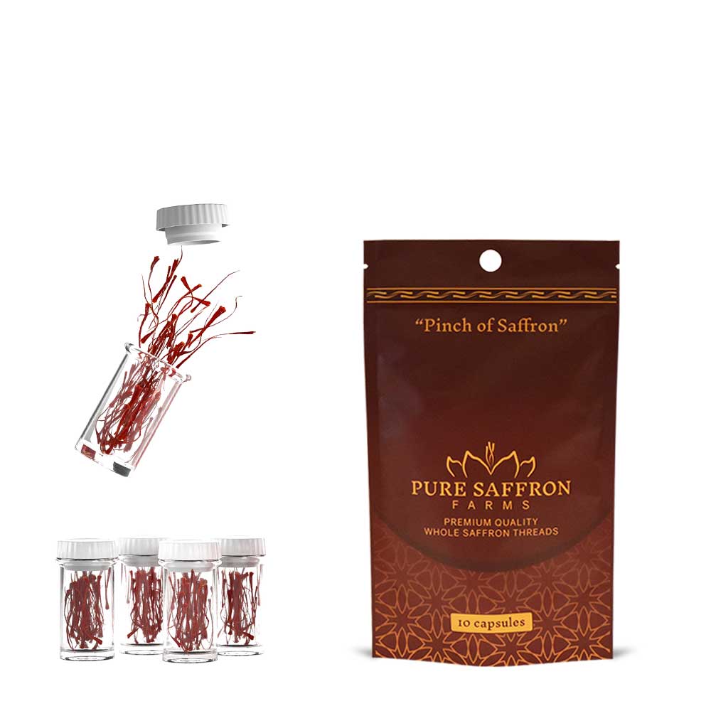 10 Saffron Capsules Pure Saffron Farms