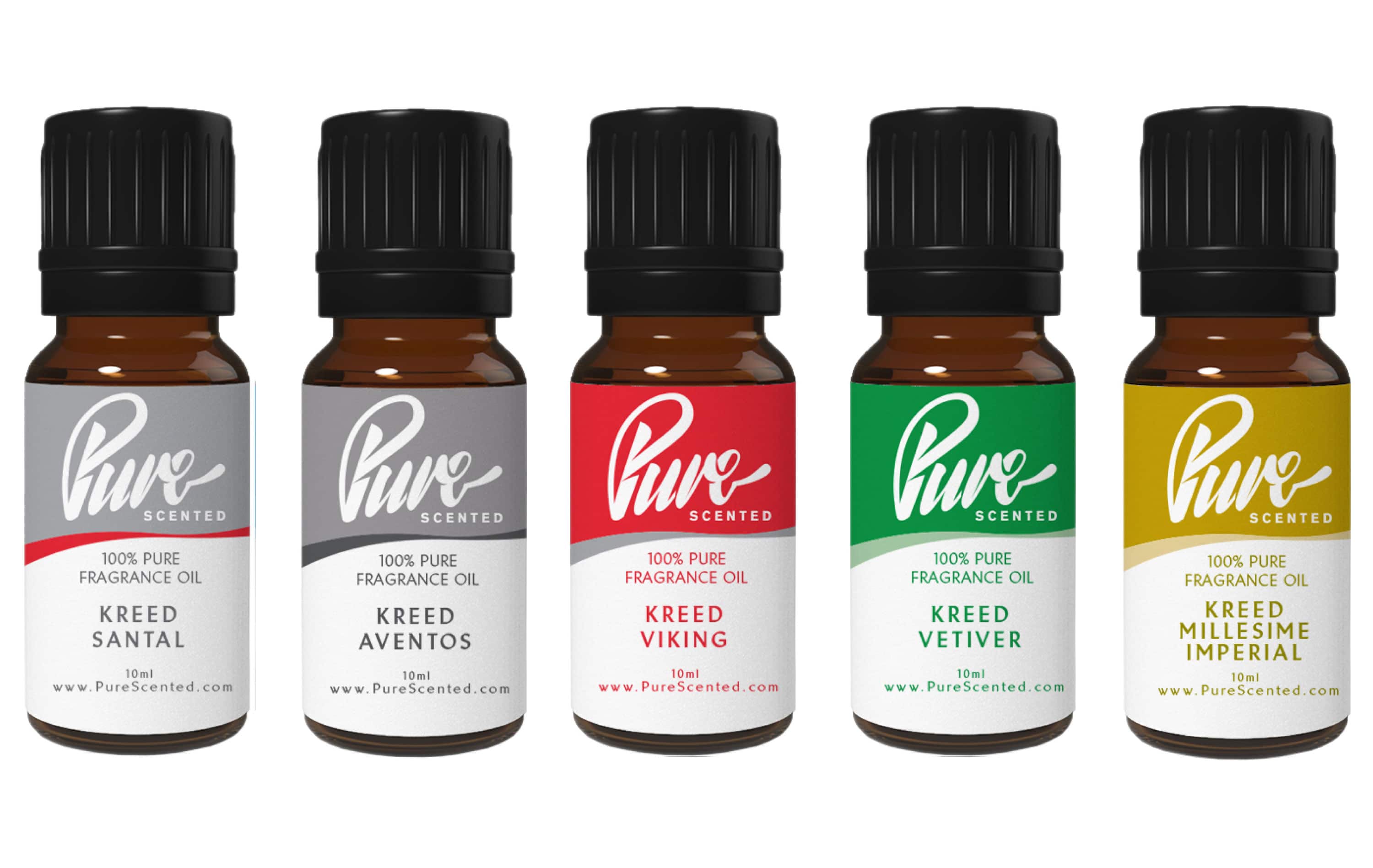 Kreed Fragrance Oil Pack 5 X 10ml Pure Scented