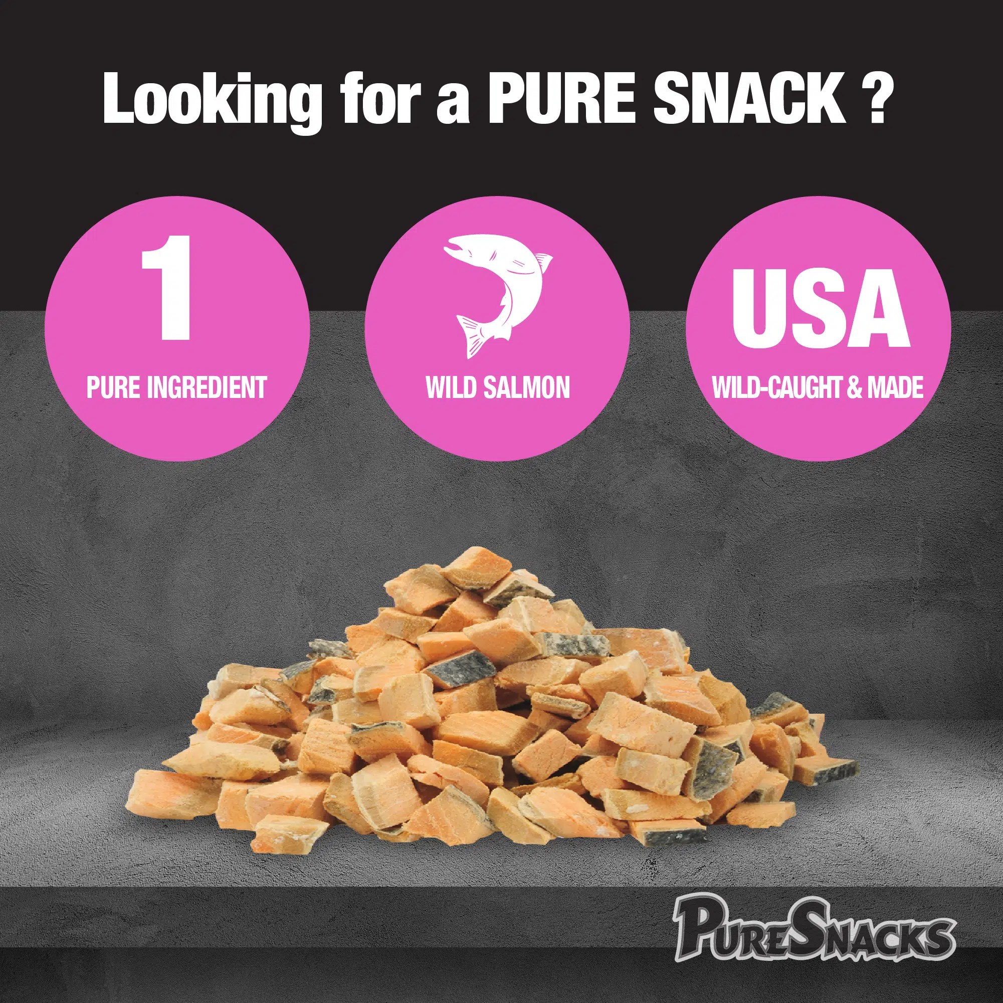 Freeze Dried Salmon Cat Treats PureSnacks