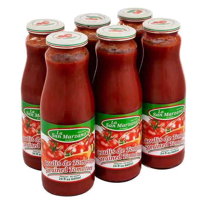La San Marzano Passata Strained Tomatoes 6count Puretap Water