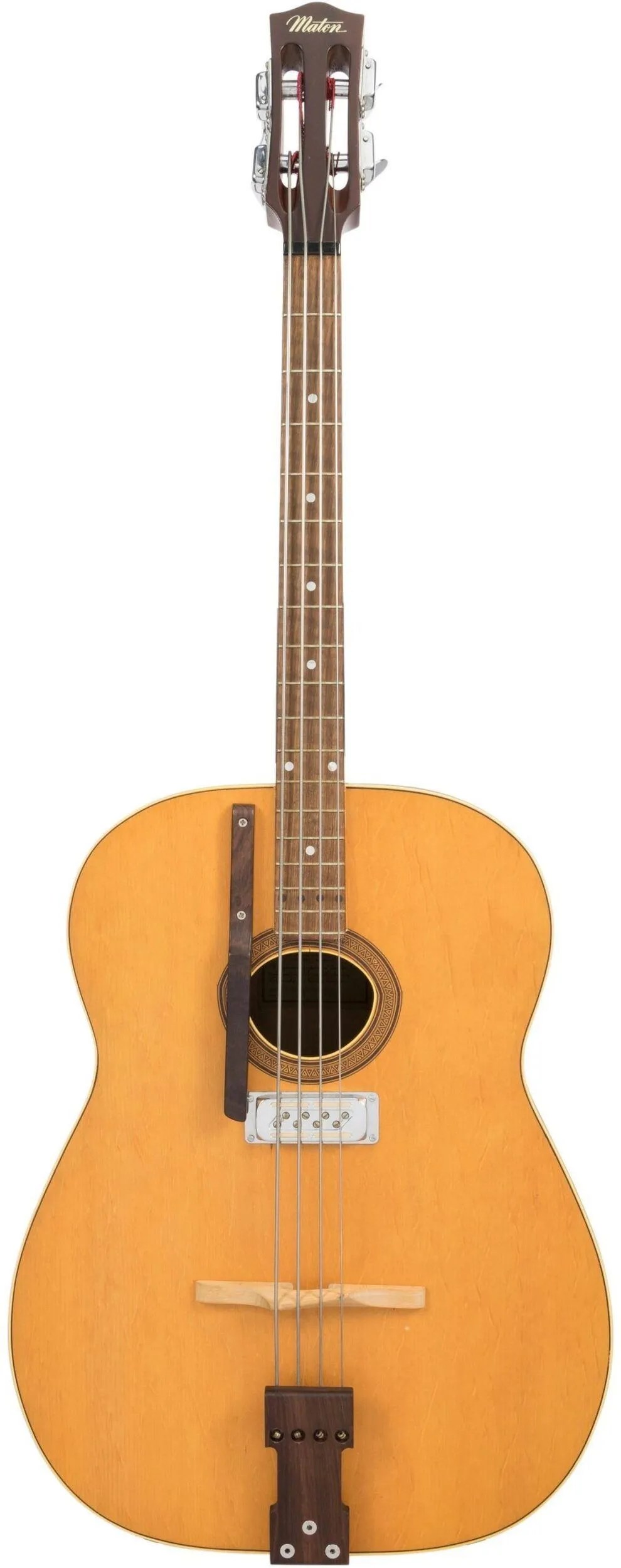 1969 MATON BINDARA BABY BASS ACOUSTIC/ELECTRIC BASS GUITAR, Serial 028