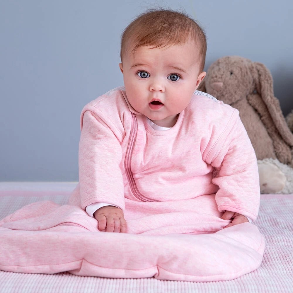 Baby Sleep Bag in Shell Pink Purflo
