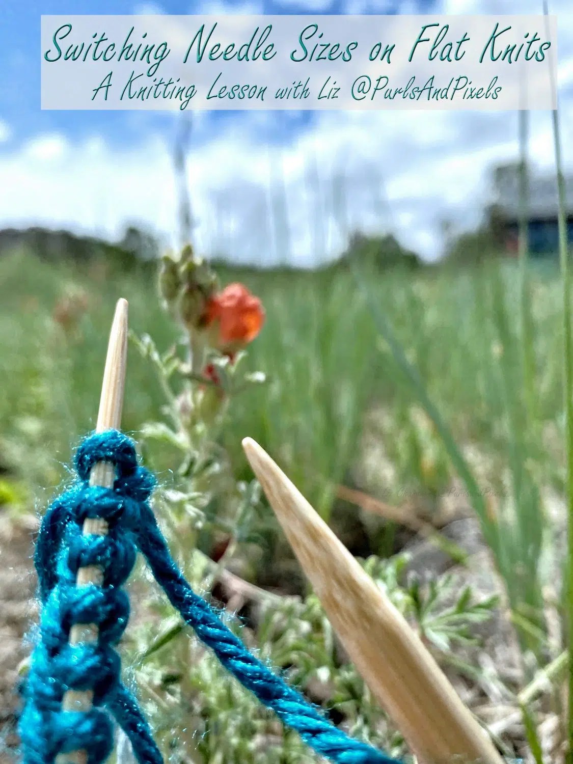 Switch Needle Sizes on Flat Knits Knitting Lesson PurlsAndPixels